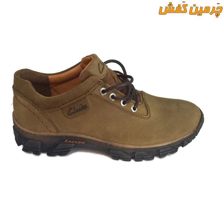 کفش تمام چرم اسپرت مردانه کلارک clarks بندی زیره ترمو کد 6602